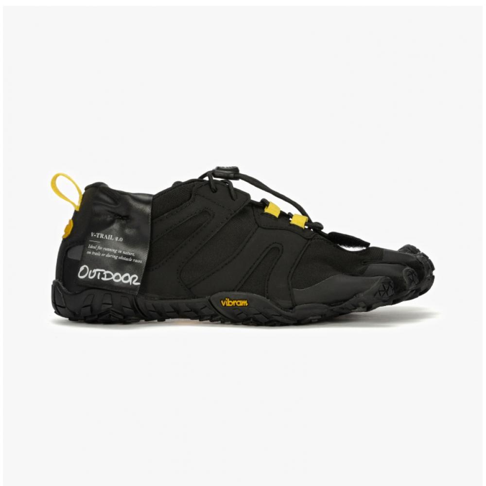 Vibram 5 Fingers V Trail 2.0 Женские Черный Желтый  19w7601  V Trail 2.0 Босиком