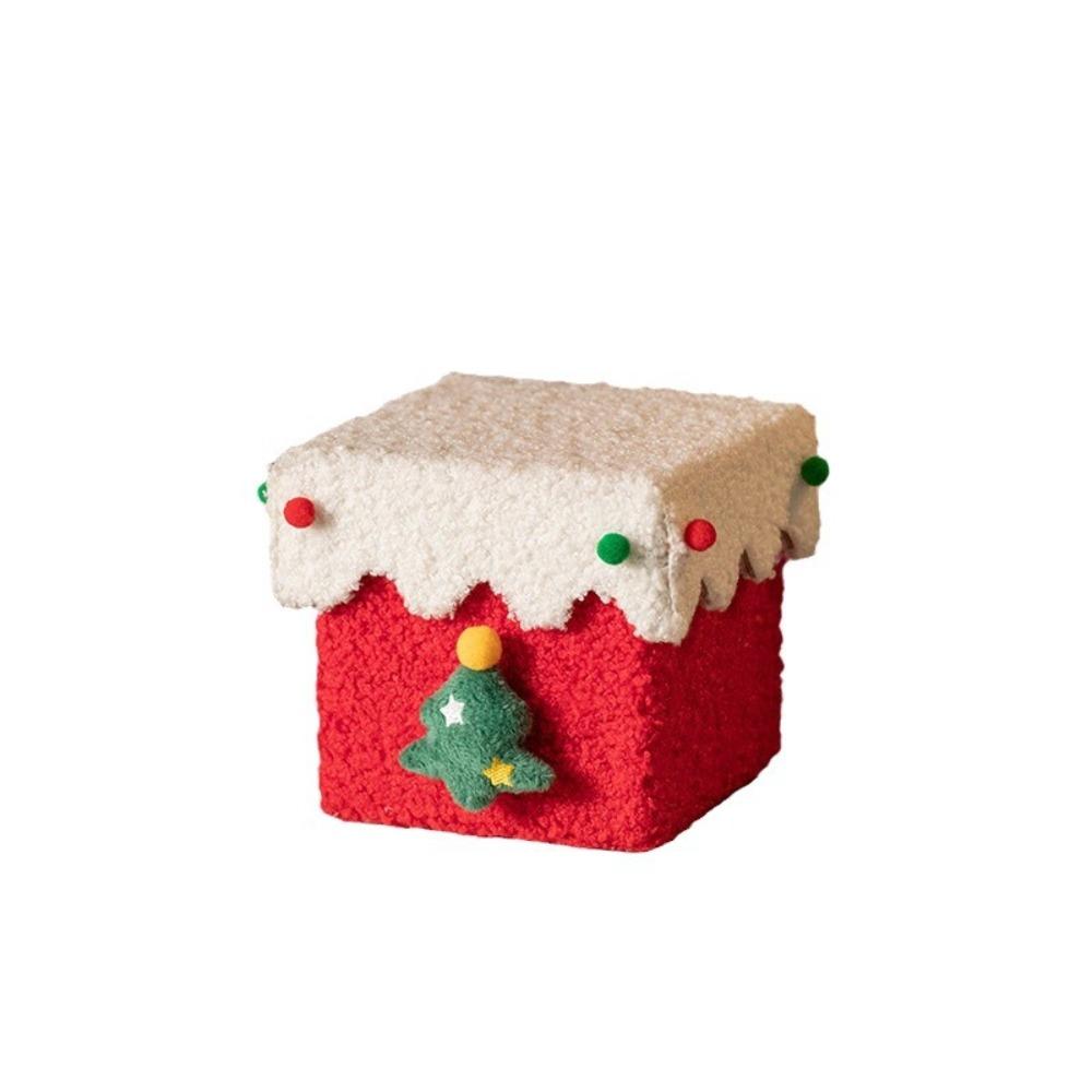Xmas Christmas Gift Box Lint Christmas Eve Gift Box Mall Children's Candy Box  Party Supplies