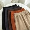 Maillard High Waist Wool Skirt for Women - Plus Size Autumn/Winter Slimming, High-End Design, Long Slit.