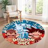 Dragon Ball Round Office Rug Design for Living Rooms Bedrooms Dormitory Playrooms Antislip Round Carpet Decorate Offices Gift for Festivals