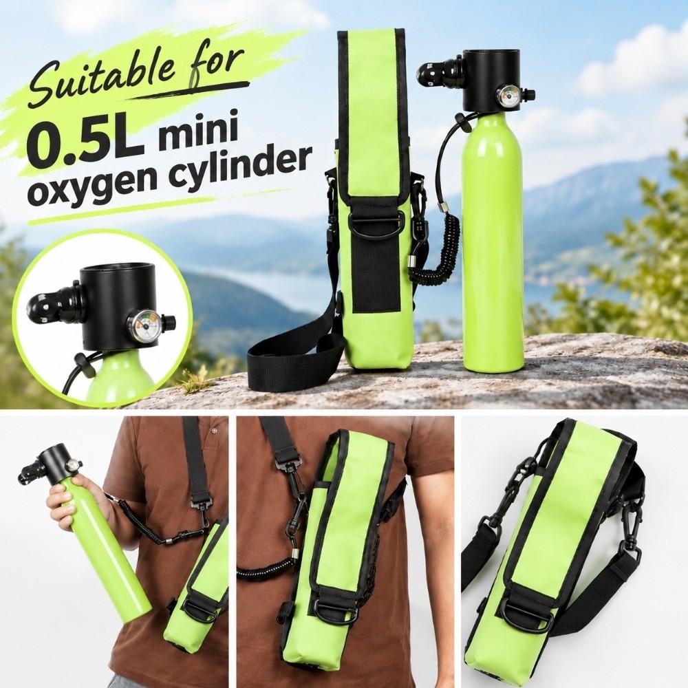 0.5L Dive Cylinder Holder Polyester Scuba Cylinder Bag Durable Mini Scuba Tank Bag Diving
