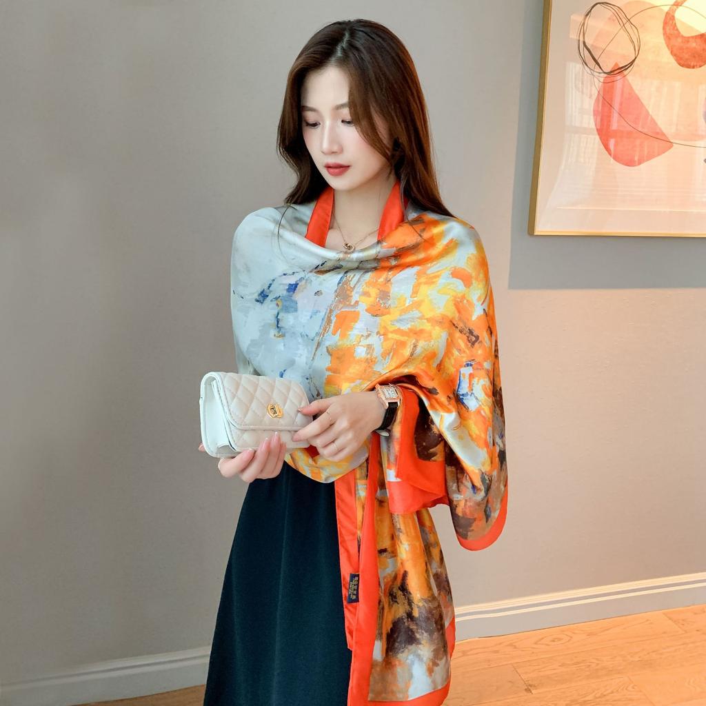 Elegant Ladies Air-conditioning Room Large Shawl Seaside Holiday Sunscreen Sarongs