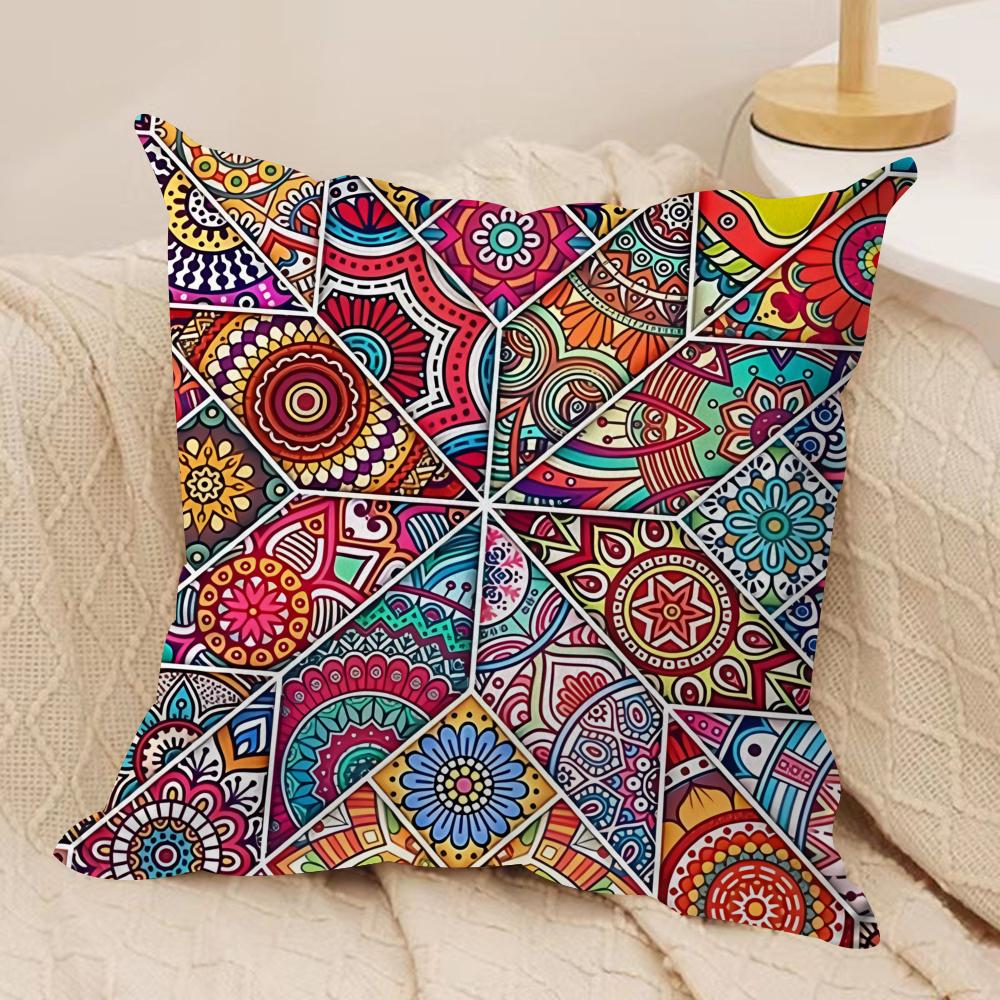African Living Art Cushion Cover Soft Plush Fabric DoubleSided Printed Cushion Covers for All Seasons Home Decor
