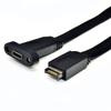 10 Гбит/с USB 3.1 Type C Разъем на переднюю панель Type E Папа Кабель-коннектор для материнской платы Посеребренный Снижает сопротивление проводника