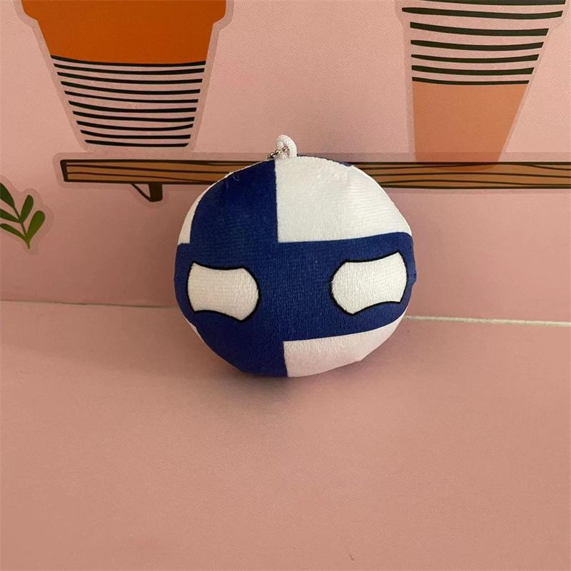 10cm Polandball Plush Toy UK Ukraine Germany Countryball Stuffed Doll Decoration