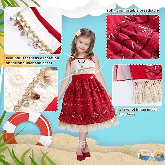 Ocean Adventure Princess Dress Set with Accessories, Blue, 4-5 Years, 120 cm