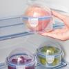 Durable Plastic Fruit Preservation Box Clear with Lid Circular Sealed Box Reusable Multipurpose Food Saver Box Refrigerator