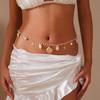 Imitation Pearl Waist Chain Sea Star Jewelry Accessories Summer Shell Waist Link  for Women