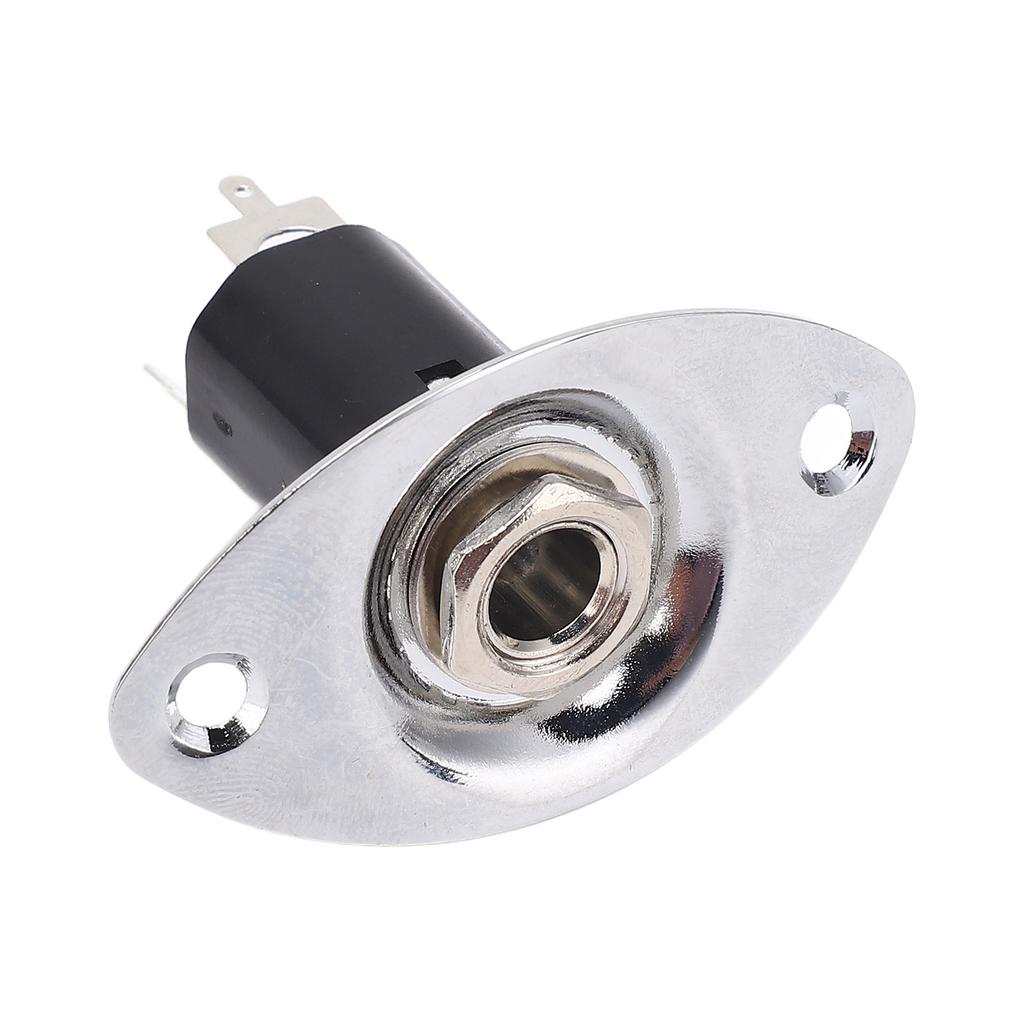 6,35 мм пластина для электрогитары, металлическая овальная пластина для шумоподавления, выходная пластина для гитарного гнезда