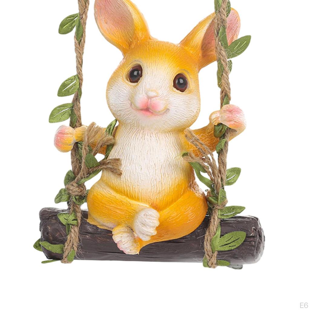 Очаровательная фигурка кролика для домашнего декора - скульптура кролика из смолы