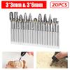 20pcs Tungsten Steel Carbide Burr Grinder Head Die Grinder Rotary Drill Bits
