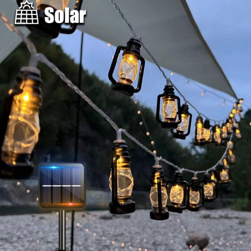 Наружный атмосферный светильник для кемпинга, USB-навес для кемпинга, светильник для палатки, гирлянды со светодиодными цветными огнями, 8-режимный солнечный свет, хрустальный шар