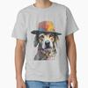 Dog With Hat Classic TShirt TShirt Made In UsAus Size S2xl