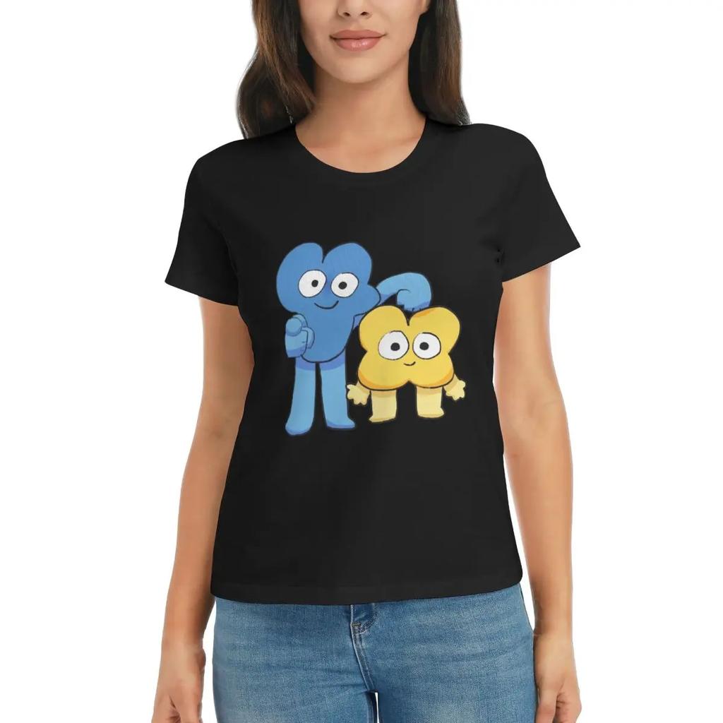 Women TShirt Four And X Bfdi Summer Short Sleeve Tees Round Neck Cotton T Shirts Clothes Tops Streetwear