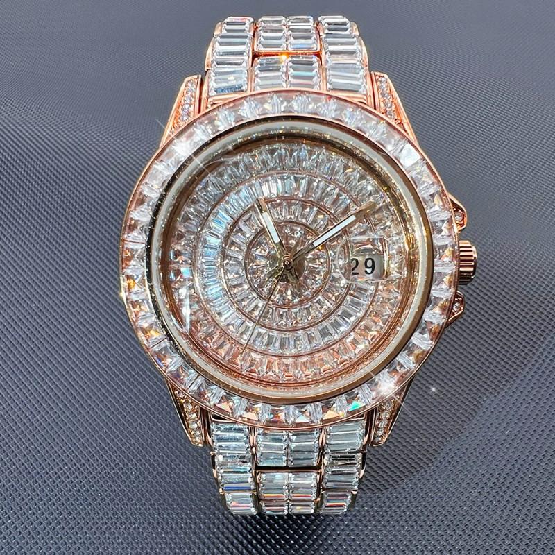 MISSFOX Hip Hop Zircon Watch Women Quartz 30M Water Resistant 2025