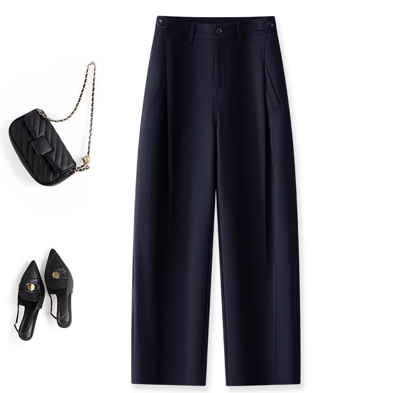 Women's Purple Prune Casual Harem Pants, 2025 Spring/Autumn High-Waisted Slimming Banana-Style Loose Pants