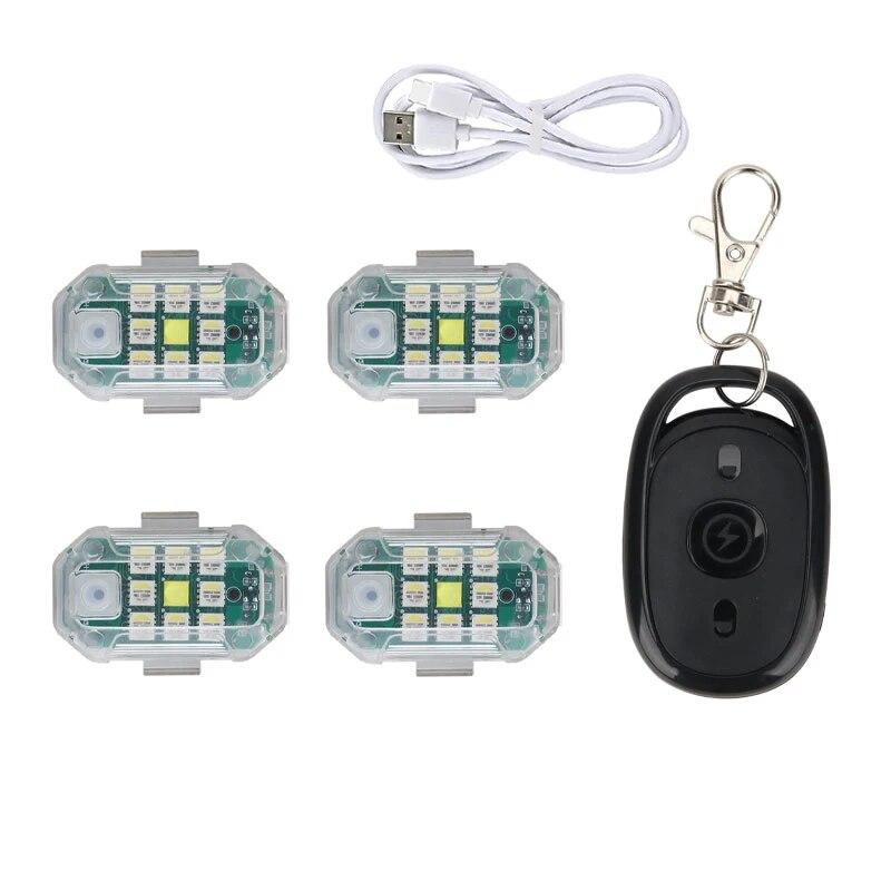 Выделите беспроводной пульт дистанционного управления светодиодный стробоскопический светильник для дрона стробоскопический светильник для самолета вспышка положение беспроводной светильник