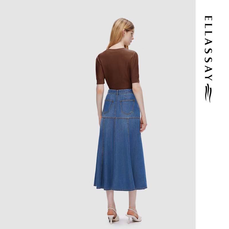 ELLASSAY Женский элегантный трикотажный топ с коротким рукавом