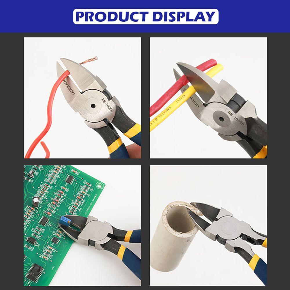 Бокорезы Ремонтный кабель Заусенцы Кусачки Инструмент для зачистки проводов Режущие плоскогубцы Электрики