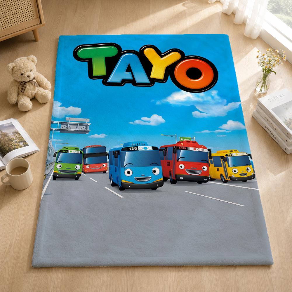 Animation T-TAYOTAYO Throw Blankets Soft Warm Flannel Blanket Bedding for Bed Living room Home Sofa