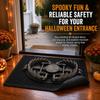3D Illusion Door Mat Pattern Halloween Rug Rubber Backing Non-Slip Spooky Decorative Floor Mat for Halloween Decor