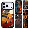 Ретро гитара музыкальный чехол для телефона для iPhone 17 16 15 Pro Max Air 14 13 12 11 Plus Ударопрочный Capa Чехол