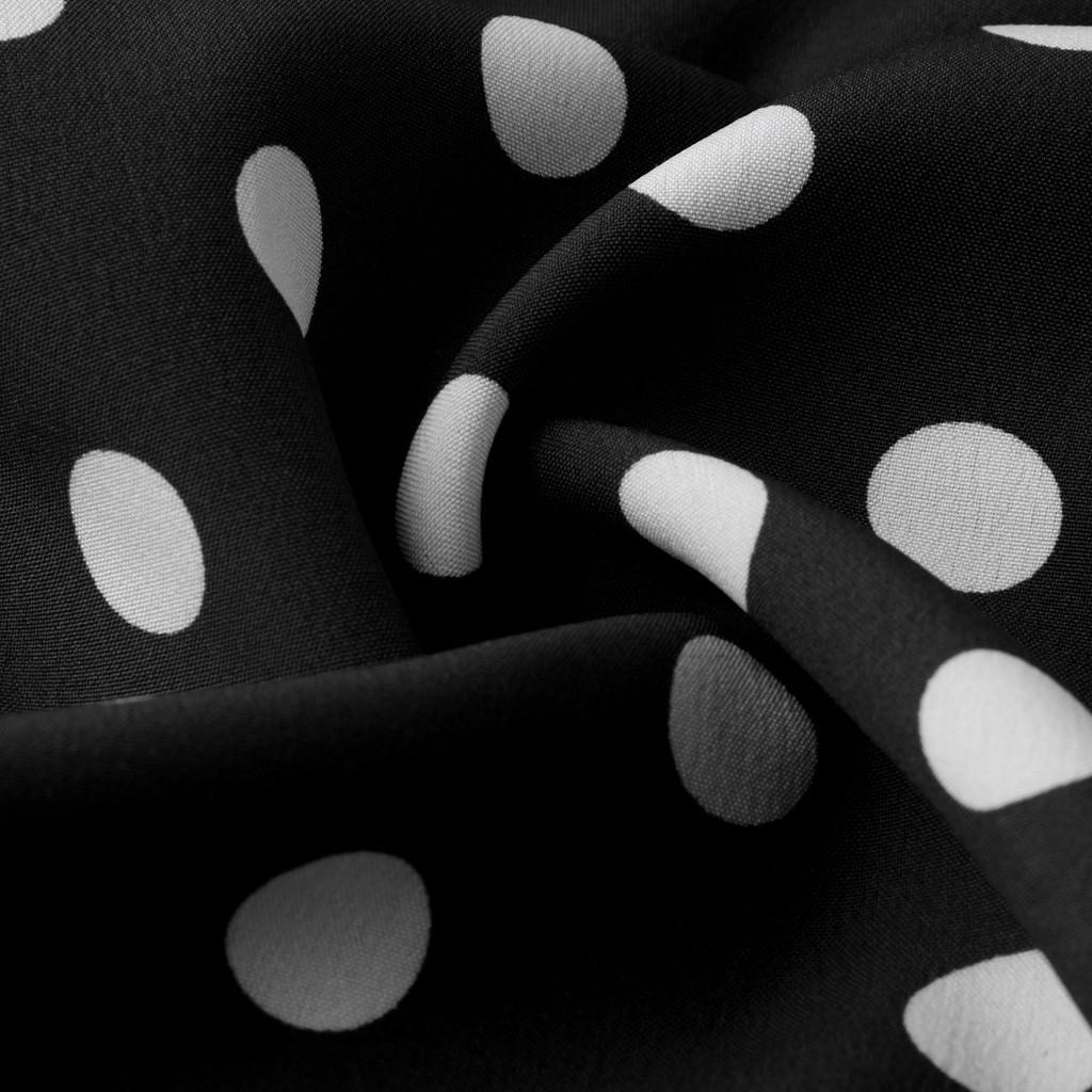 Модное женское пляжное длинное платье макси в горошек с коротким рукавом