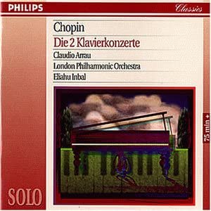 CD КЛАУДИО, ИНБАЛ; Л.П.О.. АРРАУ - Шопен: Фортепианные концерты 1 и 2 Германия Классика Б/У