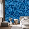 Blue Animal Skin Wallpaper, Blue, Navy Blue, and Azure 50x1000