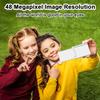 Цифровая камера 1080P для детей Цифровая видеокамера 48MP 2.4 дюймовый откидной экран 8-кратный зум Телескопический