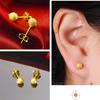 Saudi Gold Rose Hollow-out Ear Stud Fashion Female Simple Love Heart Design Earrings Gold Clover Jewelry Women Accessories