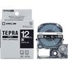 King Jim [Genuine] Tepra PRO Tape Cartridge Color Label (Vivit) 12mm Black Label/White Letters Length 8m SD12K