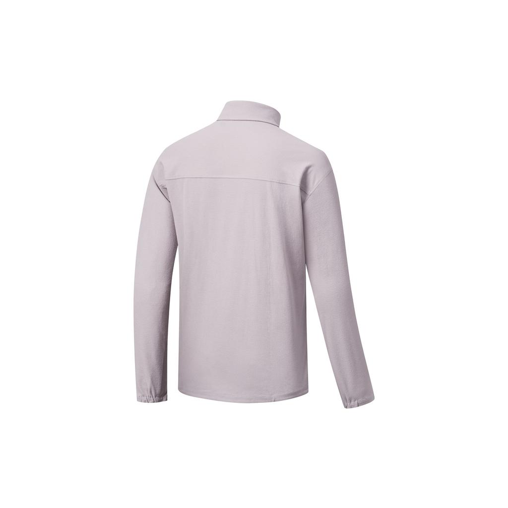 SAUCONY SS24 Outdoor Solid Soft Comfortable Casual Knit Shirt Long Sleeve Men tops Light-Hakki SC2249040A-KH01