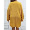 Women's Autumn and Winter Skeleton Machine Knit Long Casual Cardigan Sweater