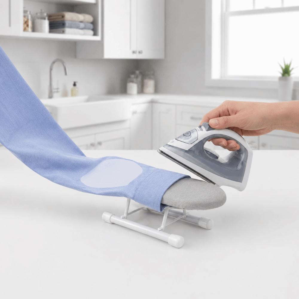 Folding Sleeve Ironing Board Gray Desktop Rack Space Saving Ironing Panel Household Ironing