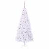 Artificial Christmas Tree White 180 cm PVC and Steel