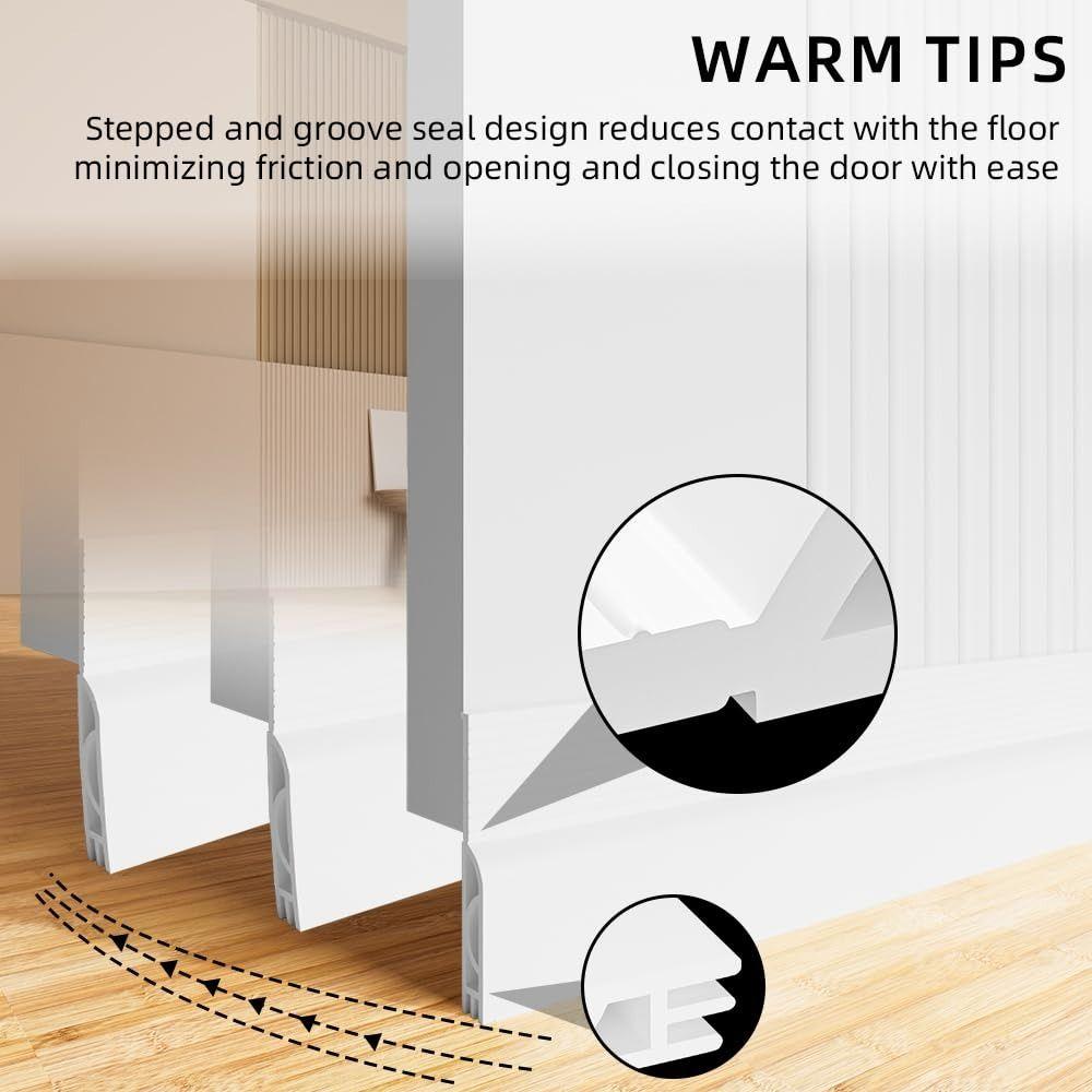 Self-adhesive Door Bottom Sealing Strip Soundproof Weather Stripping Draught Excluder  Living Room