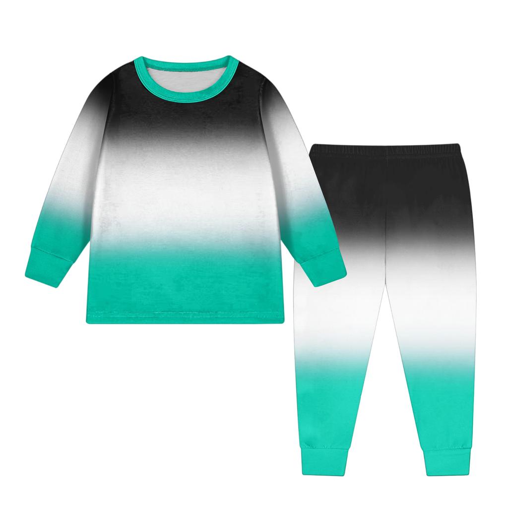 Детский модный костюм юбка топ с круглым вырезом и длинными рукавами брюки