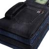 Мужские теплые джинсы Jeanswest прямого кроя с подкладкой из флиса, имитирующие деним