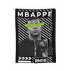 Pipini M-Mbappes Novelty Football  Fleece Throw Blankets Funny  Blankets for Sofa Bedroom Warm Bedroom Quilt,