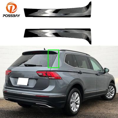Черный боковой спойлер на заднее окно Canard Canards Splitter для VW Tiguan MK2 2017 2018 2022 2023, аксессуары