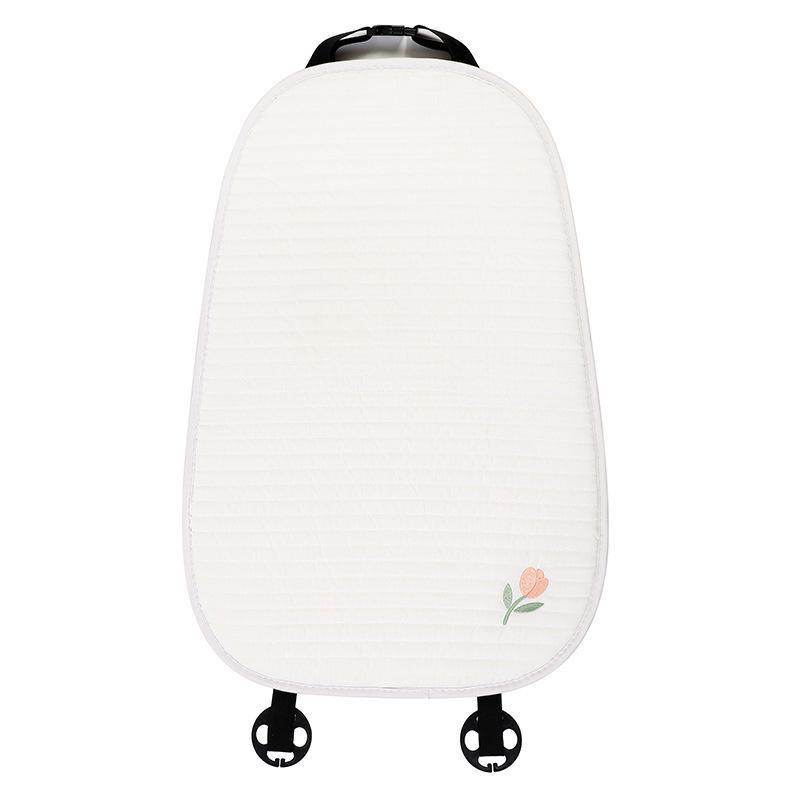 Cartoon Embroidered Bow Car Headrest Neck Pillow: Elastic, Breathable, and Stylish Car Interior Accessory.