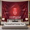 Custom Name Text Tapestry Hull KR Personalized Polyester Wall Tapestry For Bedroom And Room