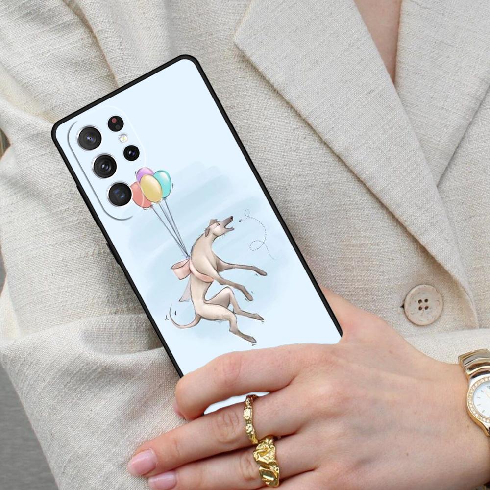 Galgo Greyhound Dog SOFT Cell Phone Case for Samsung Galaxy S26 Ultra S25 S24 S23 S22 S21 S20 Note10 Cover