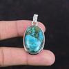 Подвеска из тибетской бирюзы, серебряная подвеска 925 пробы, настоящий драгоценный камень, тибетская бирюза, ювелирные изделия ручной работы, достойный кулон, подарки для него