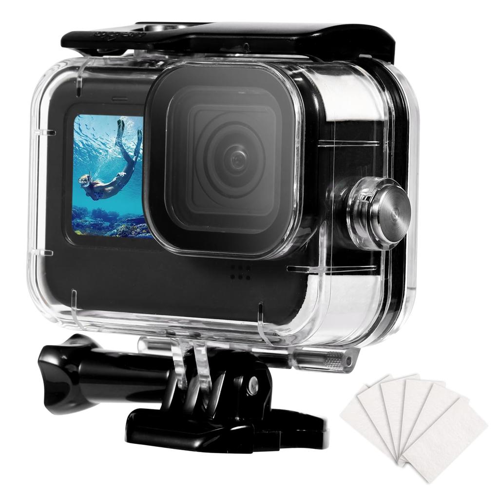 Yullmu GoPro HERO 13 12 11 10 9 GoPro Waterproof Case Waterproof Dustproof Protection 60m Deep Diving Accessories for GoPro