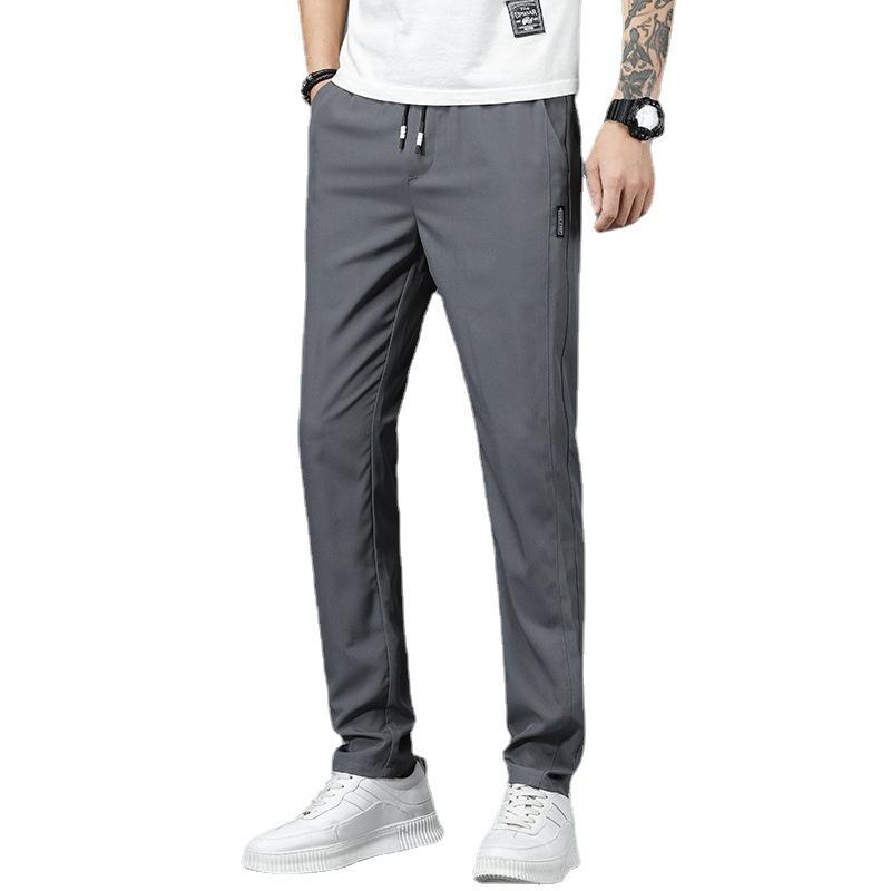 Men's Casual Trousers Men's Spring and Summer New Slim Korean Version of The Trend of Men's Straight Loose Quick-drying Sports Trousers Male