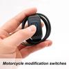22mm Motorcycle Retrofit Switch Headlight Horn Control On/Off With LED Display Light Switch Button Handlebar Mount