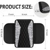 NBTEPEM Bling Car Center Console Cover, Leather Middle Console Cover With 2 Storage Bags, Universal Arm Rest Cover Protector, Bling Car Accessories