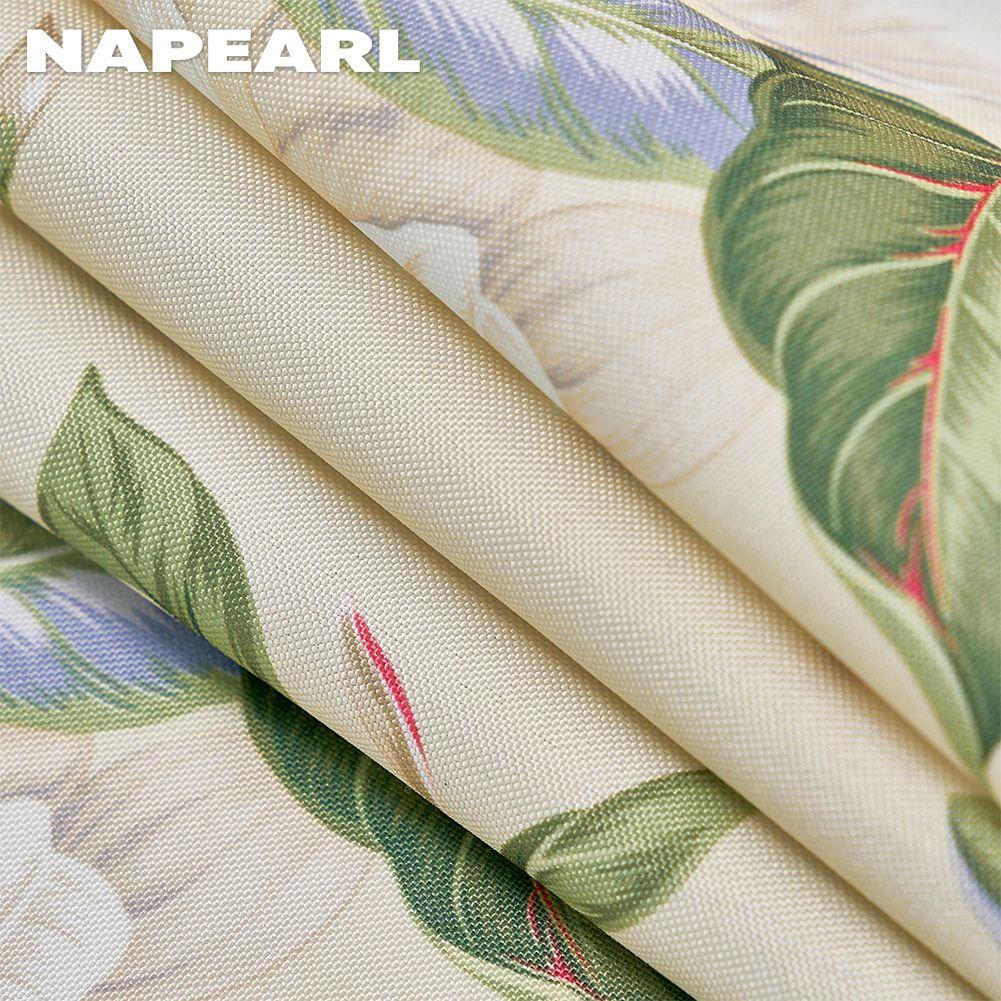 1 шт. NAPEARL свежий зеленый растительный узор короткая занавеска-перегородка для кухни, гостиной, спальни, домашний декор
